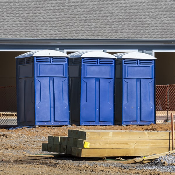 what is the maximum capacity for a single portable toilet in Lake Carmel